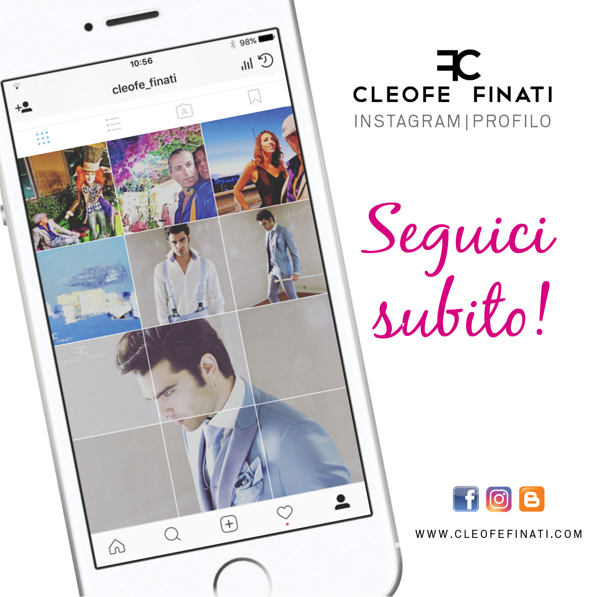 The success of Cleofe Finati on social networks