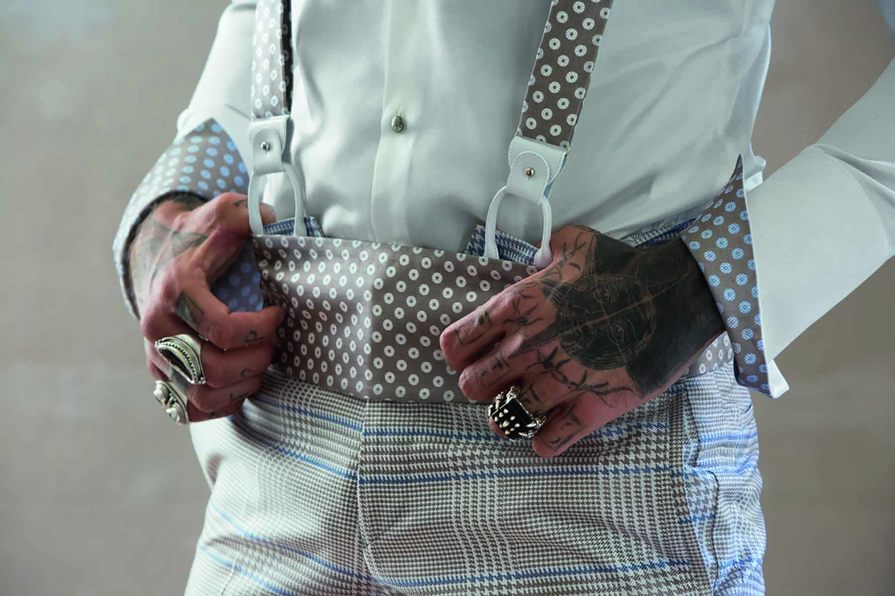 Men's fabric belt - by Cleofe Finati