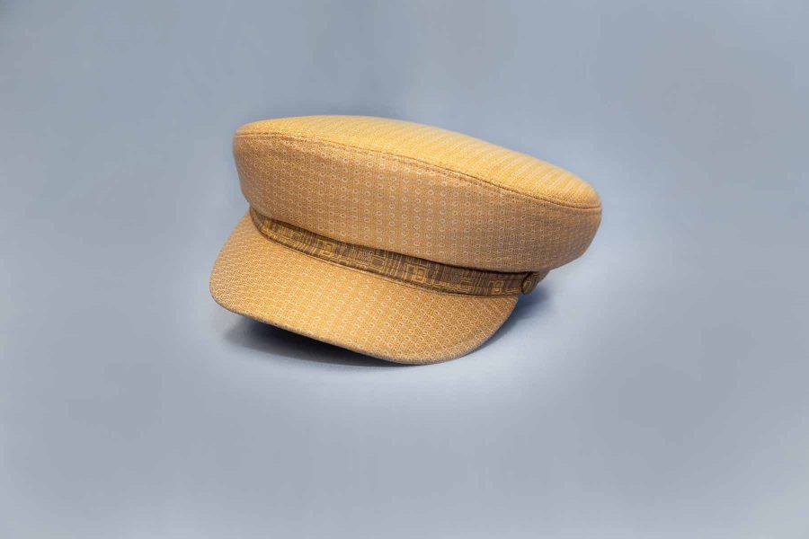 Cappello litis oro abito da uomo glamour oro miele made in Italy 100% by Cleofe Finati