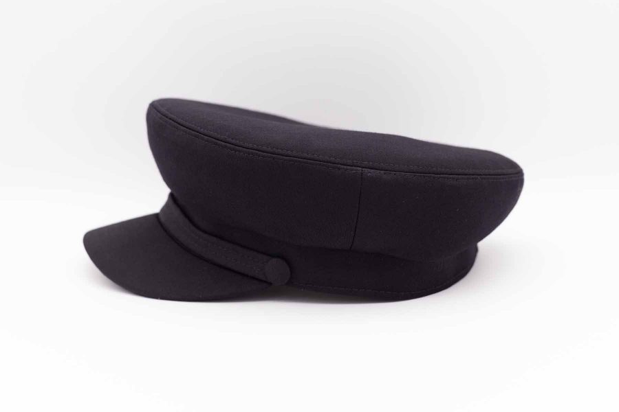 Cappello litis nero inchiostro abito da uomo glamour nero rosso rubino ecru made in Italy 100% by Cleofe Finati