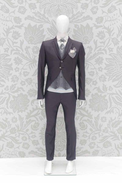 Abito da sposo fashion grigio nuvola made in Italy 100% by Cleofe Finati