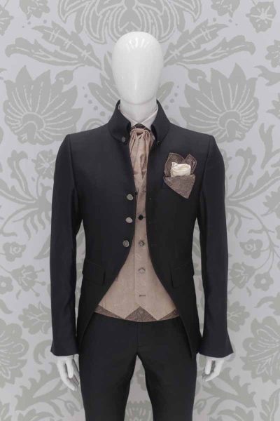Grey fashion wedding suit jacket 100% made in Italy by Cleofe Finati