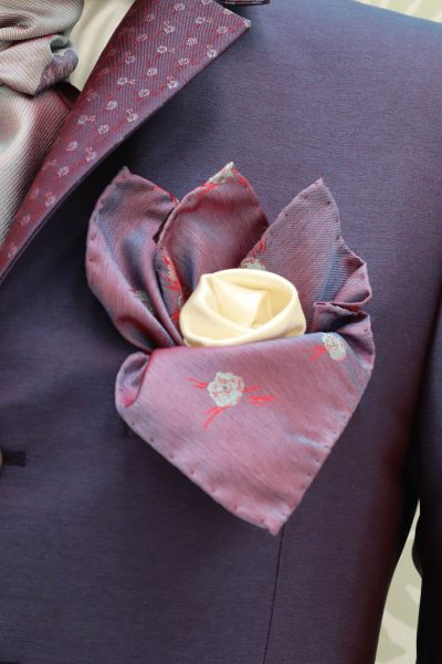 Giacca abito da uomo glamour lusso blu bordeaux made in Italy 100% by Cleofe Finati