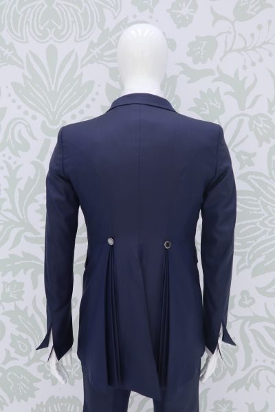 Fashion lightning blue wedding suit jacket 100% made in Italy        by Cleofe Finati