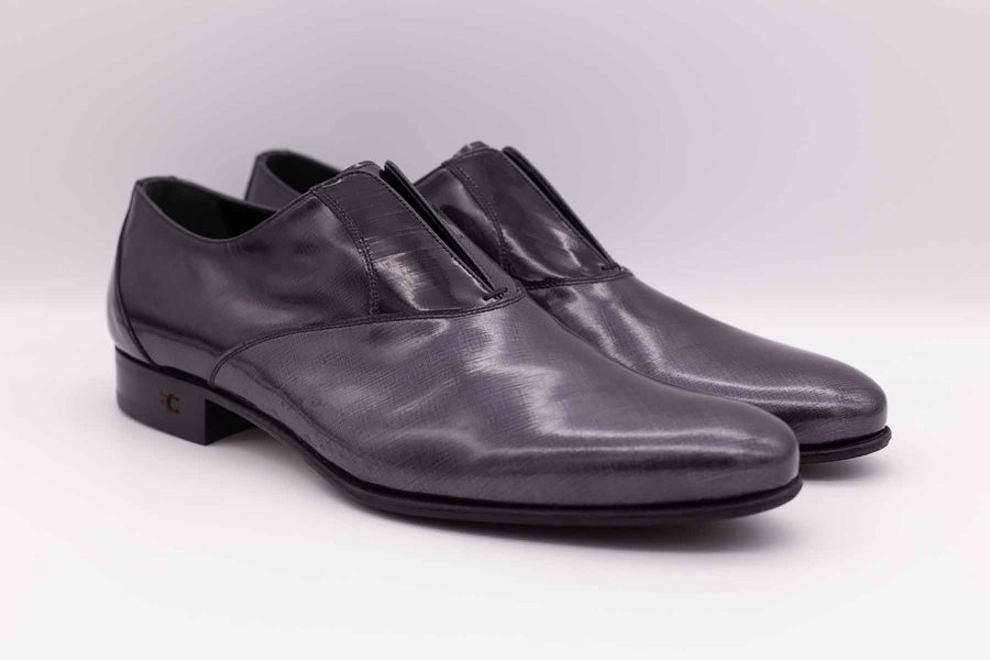 Scarpe uomo pantofole grigio nero abito da sposo fashion marrone made in Italy 100% by Cleofe Finati