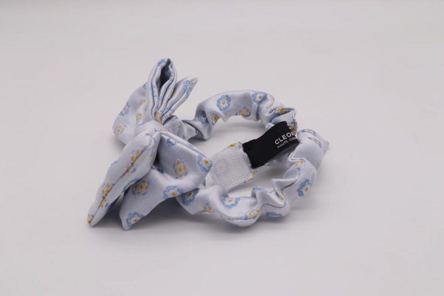Light blue bow ties papillon glamourous pure silk 100% Coconut by Cleofe Finati