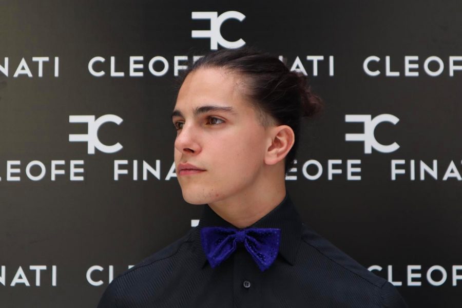 Made in Italy men's bow tie ladies' papillon children's bowtie Blueberry by Cleofe Finati