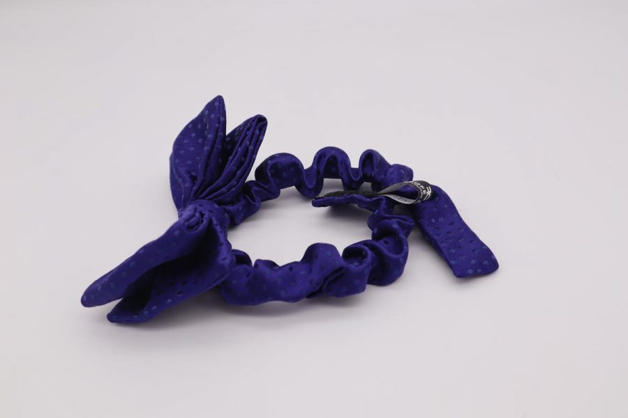 Cravattino Papillon blu in seta Made in Italy uomo donna bambino Blueberry by Cleofe Finati
