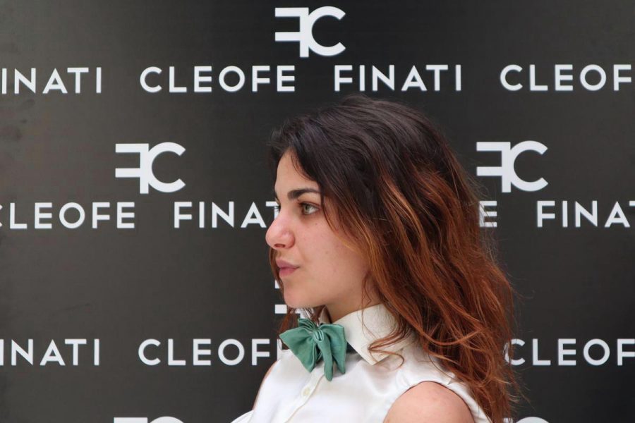 Man's green bow tie woman's papillon little boys and girls' bow tie Lemon Made in Italy 100% by Cleofe Finati
