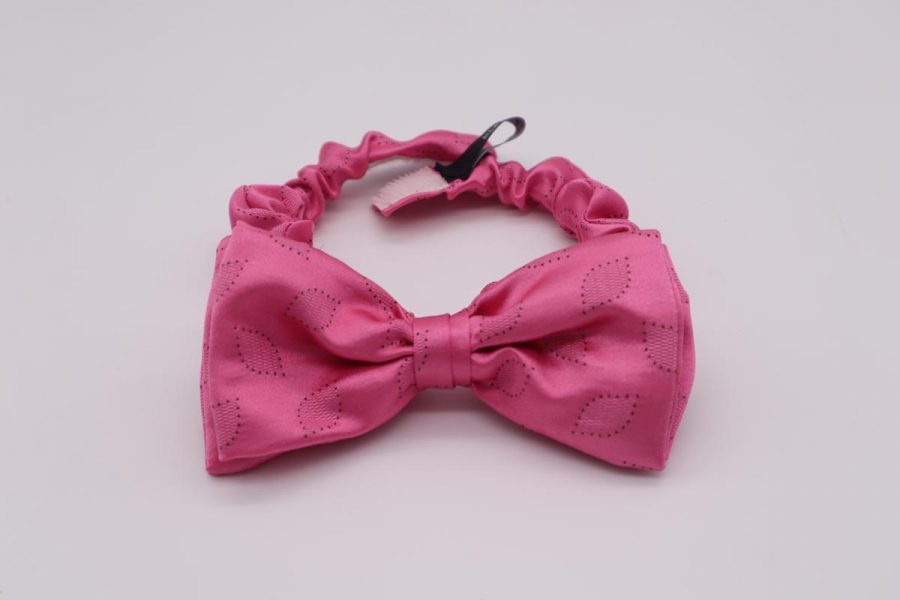 Made in Italy men's pink bow tie ladies' papillon children's bow tie Strawberry by Cleofe Finati