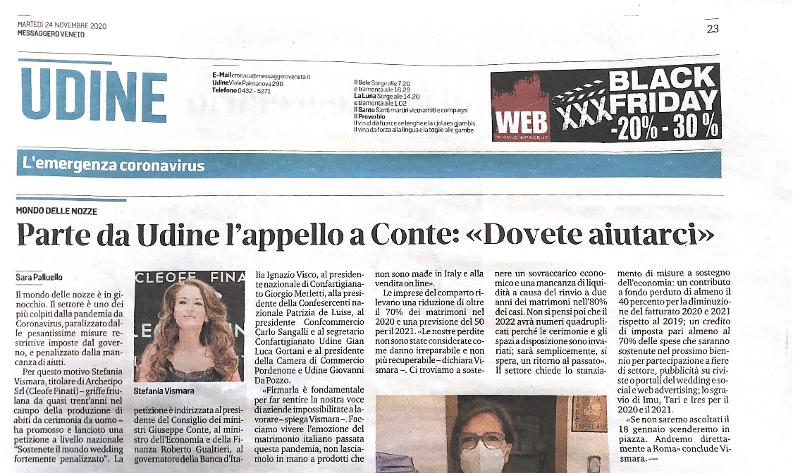 Parte da Udine l’appello a Conte: «Dovete aiutarci»