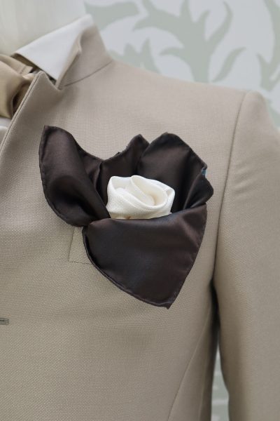 Giacca abito da sposo fashion havana made in Italy 100% by Cleofe Finati
