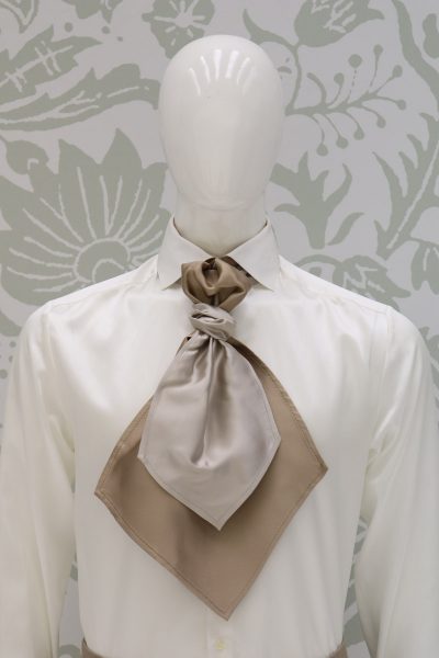 Ascot grey white fashion wedding suit havana 100% made in Italy by Cleofe Finati