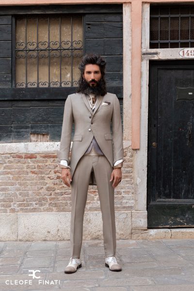 Classic rope wedding suit 100% made in Italy by Cleofe Finati