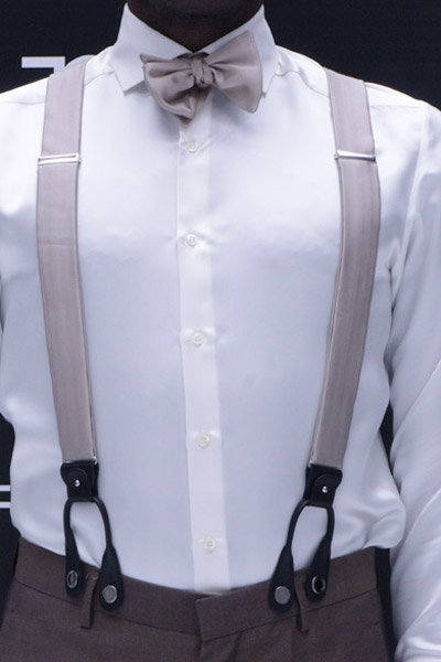 Suspenders fashion wedding suit 100% made in Italy by Cleofe Finati