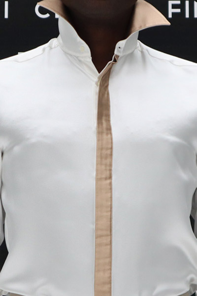 Camicia panna abito da sposo corda made in Italy 100% by Cleofe Finati