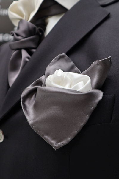 Black fashion wedding suit 100% made in Italy by Cleofe Finati