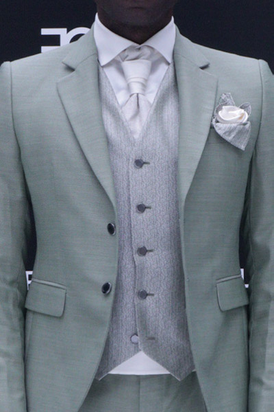 Wedding suit fashion jacket lemon green 100% made in Italy by Cleofe Finati