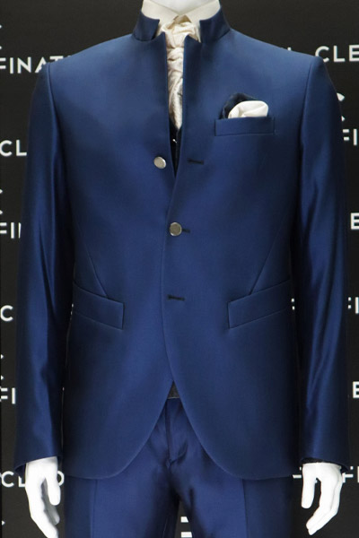 Giacca abito da sposo fashion blu made in Italy 100% by Cleofe Finati