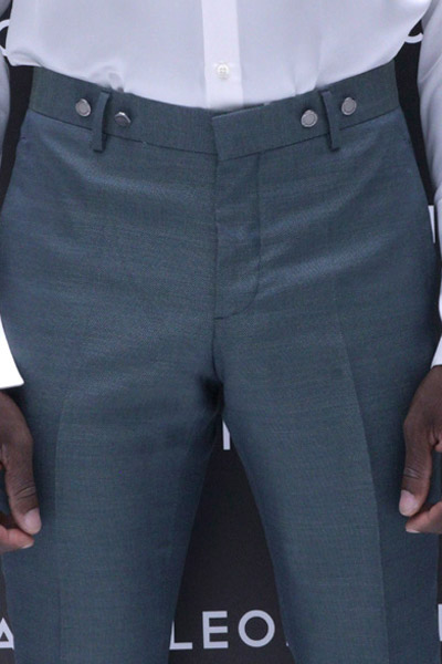 Pantalone abito da sposo fashion verde made in Italy 100% by Cleofe Finati