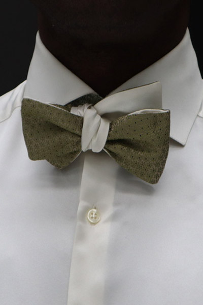 Double dandy bow tie fashion white green wedding suit 100% made in Italy by Cleofe Finati