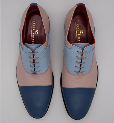 Scarpe pantofole abito da sposo fashion azzurro cielo made in Italy 100% by Cleofe Finati
