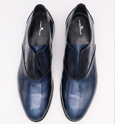 Scarpe uomo stringate abito da sposo fashion ocra e blu made in Italy 100% by Cleofe Finati