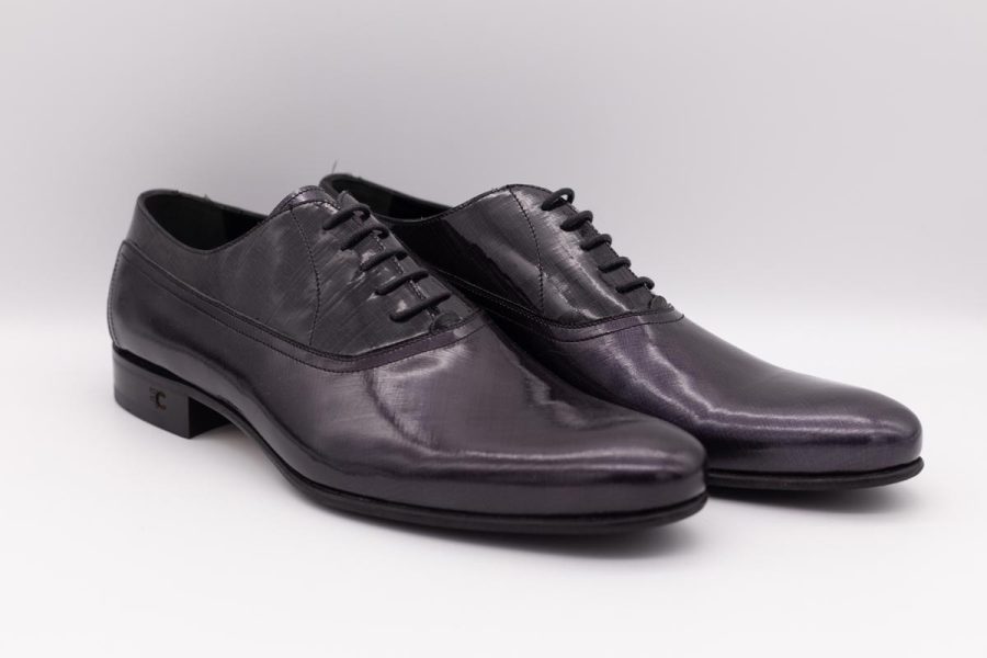 Scarpe uomo stringate grigio nero abito da sposo marsina nero made in Italy 100% by Cleofe Finati