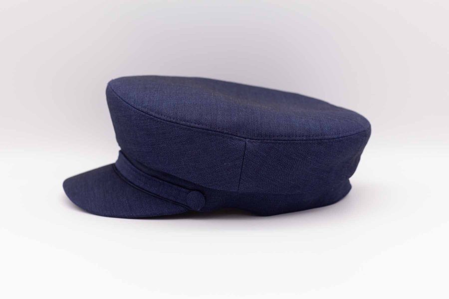 Litis man hat fashion wedding suit navy blue 100% made in Italy by Cleofe Finati
