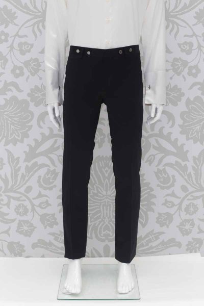 Tail coat wedding suit black trousers 100% made in Italy by Cleofe Finati