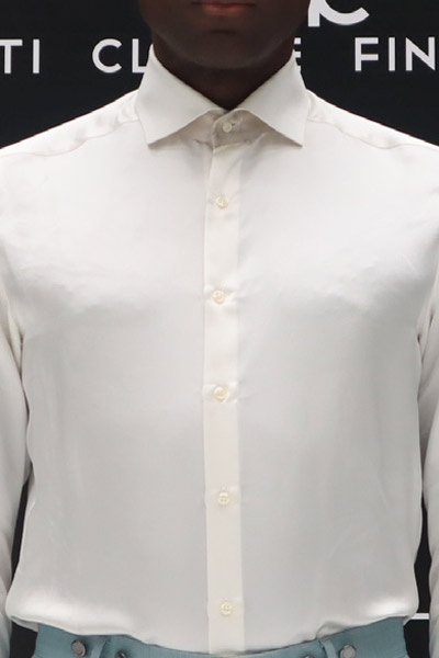 Cream wedding man shirt 100% made in Italy by Cleofe Finati