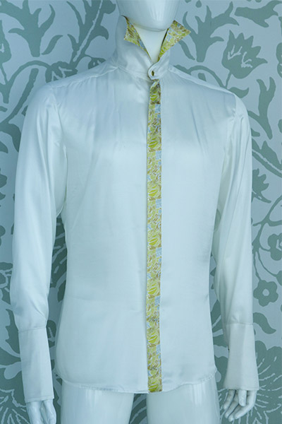 Camicia panna abito da uomo oro made in Italy 100% by Cleofe Finati