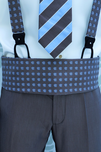 Cintura abito da uomo azzurro made in Italy 100% by Cleofe Finati
