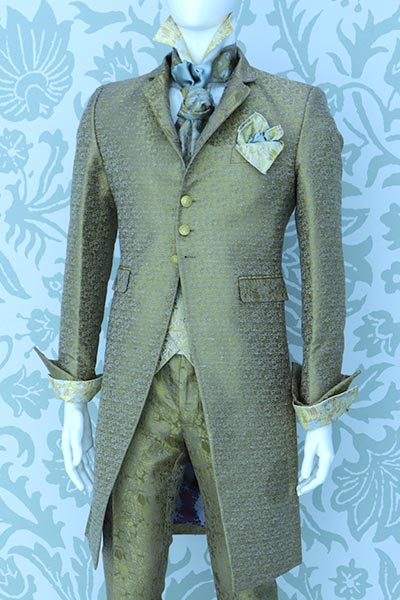 Gold wedding suit jacket 100% made in Italy by Cleofe Finati