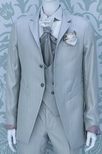 Jacket cream wedding suit 100% made in Italy by Cleofe Finati