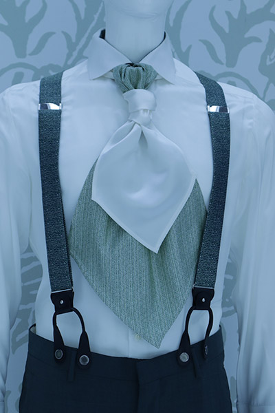 green wedding suit 100% made in Italy by Cleofe Finati