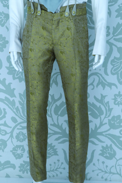 Trousers gold wedding suit 100% made in Italy by Cleofe Finati