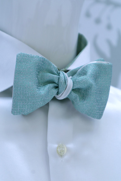 Papillon abito da sposo verde menta made in Italy 100% by Cleofe Finati