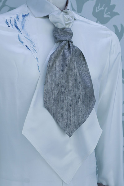 Plastron dandy abito da uomo panna made in Italy 100% by Cleofe Finati