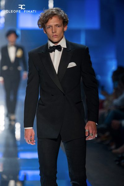 Classic ceremony black tuxedo jacket 100% made in Italy by Cleofe Finati