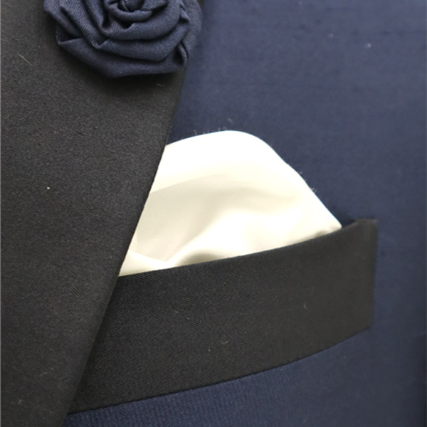 Smoking giacca blu monopetto collo a scialle da cerimonia made in Italy 100% by Cleofe Finati