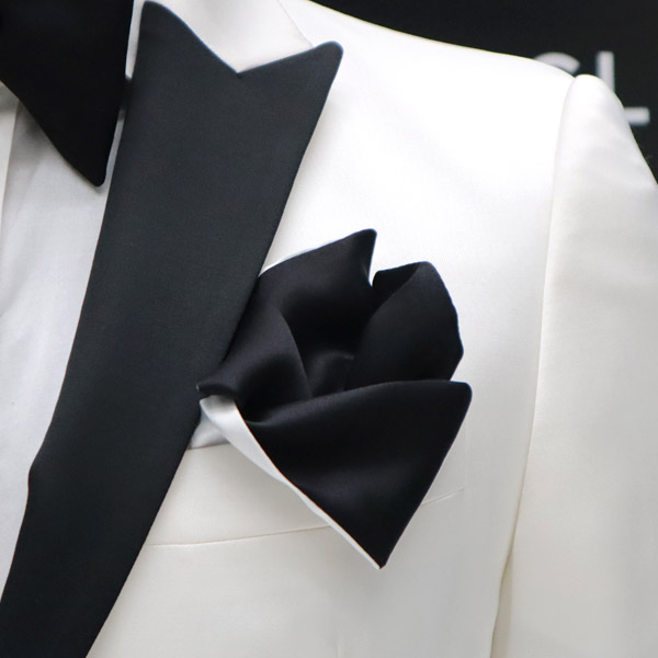 White tuxedo jacket for classic ceremonies 100% made in Italy by Cleofe Finati